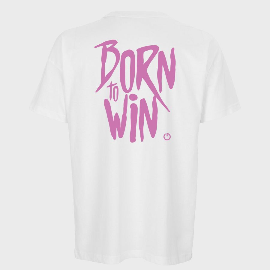 T-shirt BLANC Oversized Born To Win