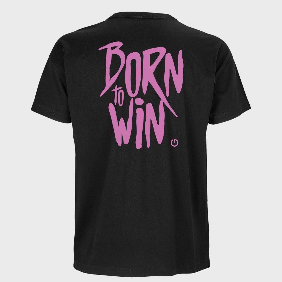 T-shirt NOIR Oversized Born To Win