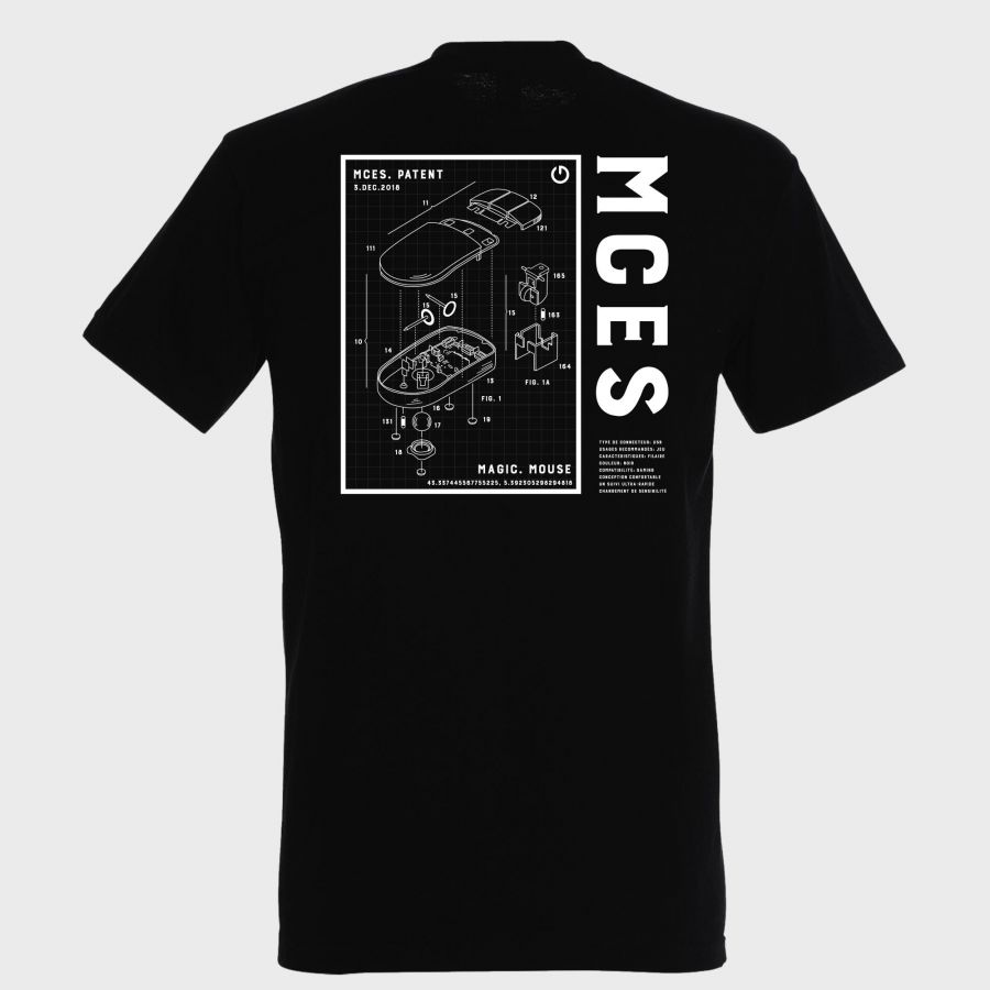T-shirt NOIR Magic Mousse Print Blanc