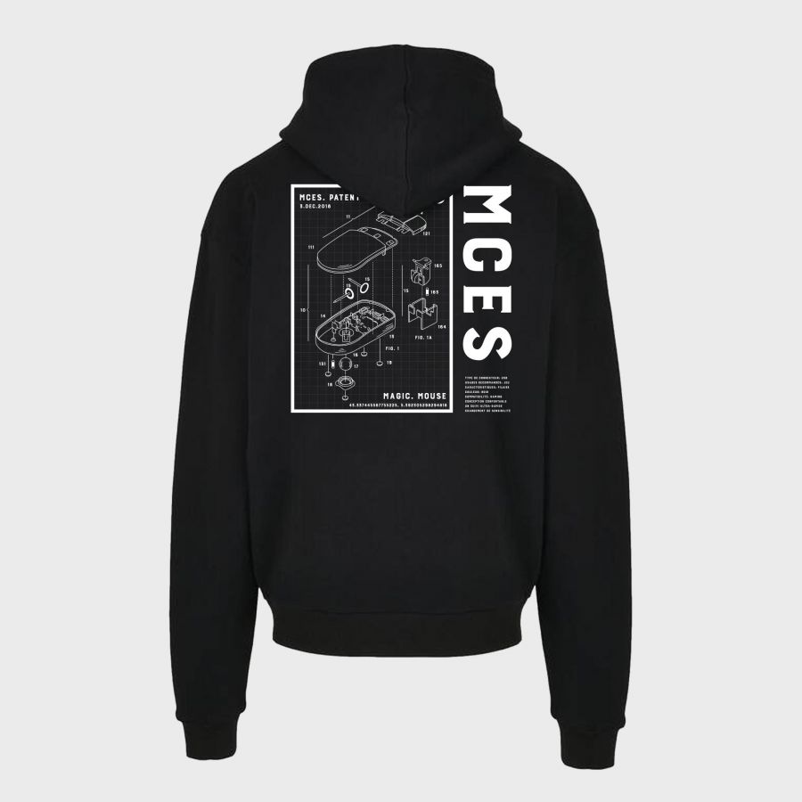 Sweat NOIR Overszied Magic Mousse Print Blanc